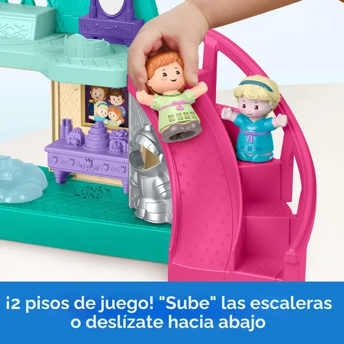 Miniatura 4 de Fisher-Price Little People Disney Frozen Castillo de Arendelle con luces y sonidos con figuras Anna & Elsa. Juegetes para mayores de 18 meses