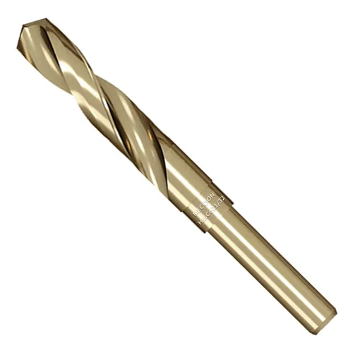 Miniatura 15 de Meccion Broca de cobalto 9/16 pulgadas, acero de alta velocidad, M35, vástago reducido, broca helicoidal para metal, hierro fundido, acero