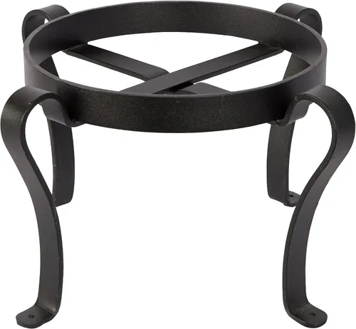 Achla Designs Soporte para macetas de patio, 8 pulgadas de alto, color negro
