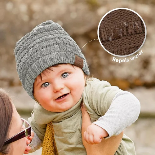 Miniatura 70 de KeaBabies 3-Pack Baby Beanies for Boys, Girls - Stretchy Knit Baby Hats, Cute Newborn