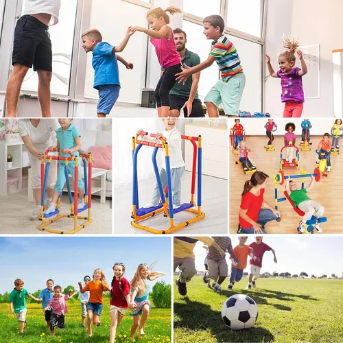 Miniatura 7 de Caminadora para niños para ejercicio de fitness, juguete de ejercicio divertido ajustable para niños, equipo de fitness para interiores