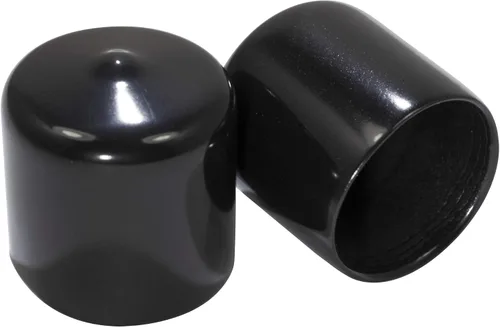 Miniatura 22 de Prescott Plastics Tapones de plástico flexibles de 1/2" (12.7 mm) de diámetro exterior, tapas redondas de tubo de metal negro, inserciones fuertes