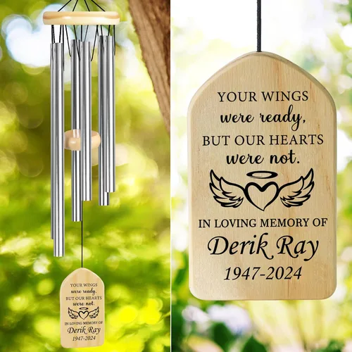 Miniatura 32 de Campanillas de viento conmemorativas para la pérdida de la madre, regalo de condolencias en memoria de mamá