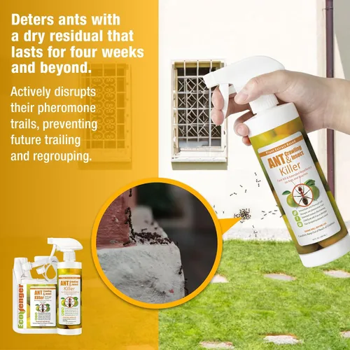 Miniatura 4 de EcoVenger® Ant and Insect Killer 64 oz Aroma cítrico Mata rápidamente hormigas de fuego de hormigas domésticas Disuasión residual Nido