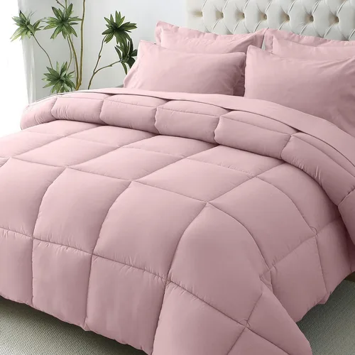 Miniatura 64 de JOLLYVOGUE Juego de edredón individual XL, cama ultrasuave en una bolsa, tamaño individual XL, 5 piezas, juego de ropa de cama certificado Oeko-TEX