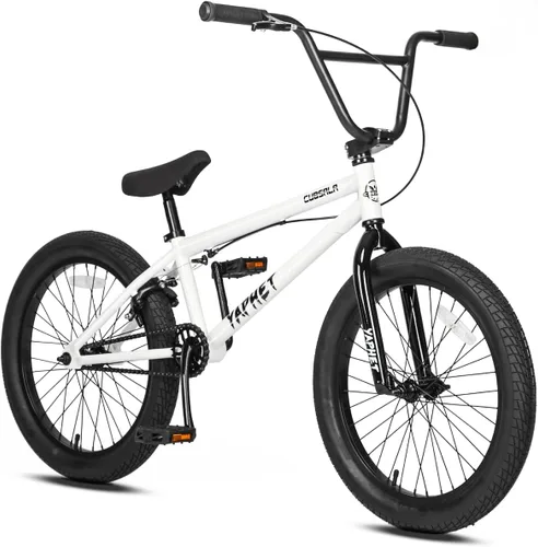 Miniatura 8 de cubsala Freestyle BMX Bike, 20 Inch Yaphet Bicycle for Teen Beginner and Adult Riders, Bike with Hi-Ten Steel Frame, Multiple