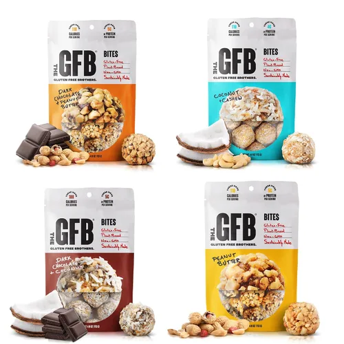 Miniatura 25 de The GFB Bocados de proteína de chocolate negro y coco - Sin gluten, a base de plantas, sin OMG, hechos de manera sostenible – Ridículamente