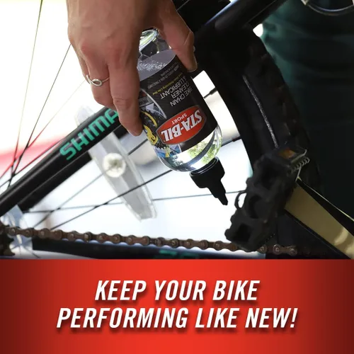 Miniatura 4 de STA-BIL SPORT Limpiador y lubricante para cadenas de bicicleta: evita el óxido en cadenas, cables y desviadores, lubricante premium, fácil