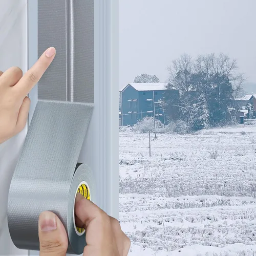 Miniatura 10 de Cinta de sellado de ventana de conducto de tela para invierno, 2.75 pulgadas x 66 pies, cinta aislante de sellado para ventanas y puertas, sellador