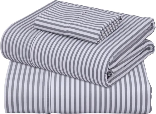 Miniatura 28 de ZOYER Sábanas de percal 100 % algodón tamaño King, refrescantes y transpirables para personas que duermen con calor, ropa de cama crujiente