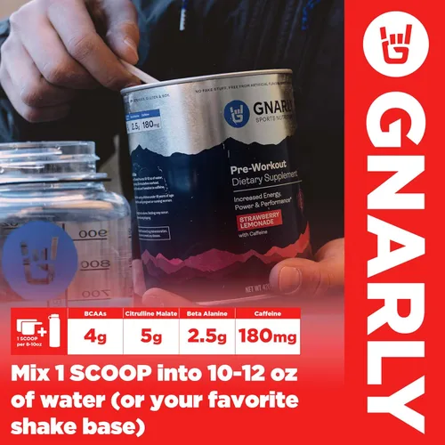 Miniatura 6 de Gnarly Nutrition Polvo natural para pre-entrenamiento, mango - Certificado NSF Contents, resistencia y recuperación - Vegano pre-entrenamiento