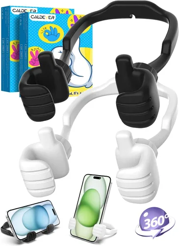 Miniatura 15 de Rellenos de calcetín para adolescentes, niñas, niños, adultos Soporte para teléfono celular: SOPORTE DE TELEFONO CELULAR PEREZOSO CON PULGAR HACIA