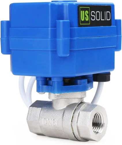 Miniatura 2 de U.S. Solid CR-02 Válvula de bola motorizada, 3 cables, Gris, 2.00watts, 12.00 volts