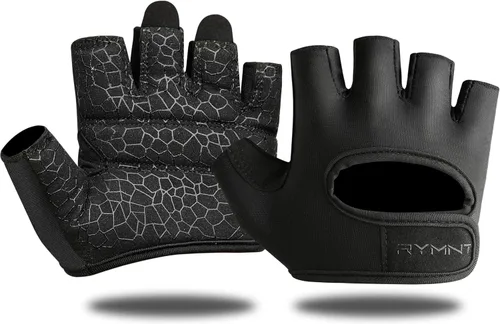 Miniatura 10 de Guantes de levantamiento de peso mínimo, guantes cortos de microentrenamiento con almohadillas de agarre y protección completa de la palma y agarre
