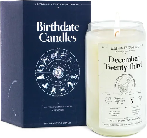 Miniatura 280 de Velas con fecha de nacimiento, 28 de octubre, velas perfumadas del zodiaco de Escorpio, regalo de cumpleaños, aroma a bergamota, canela y caoba