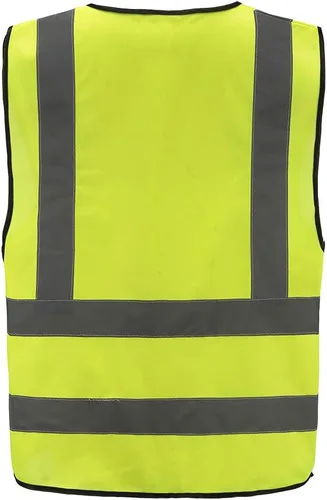 Miniatura 4 de AYKRM chaleco de alta visibilidad de 12 colores con alta visibilidad reflectante para trabajo de construcción y seguridad (XS-8XL)