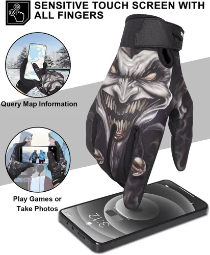 Miniatura 3 de RIGWARL Guantes mejorados de 20 F a 65 F impermeables para clima frío, guantes de invierno para hombres y mujeres con pantalla táctil, guantes