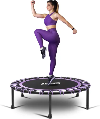 Newan Mini trampolín silencioso de 40 a 48 pulgadas, trampolín de fitness, bungee rebote, entrenamiento cardiovascular, entrenamiento para adultos,