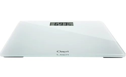 Miniatura 6 de Ozeri Báscula de baño de precisión 440 libras 4409lbs en vidrio templado con tecnología de sensor de 176oz 01 libras 01lbs y tara para bebés