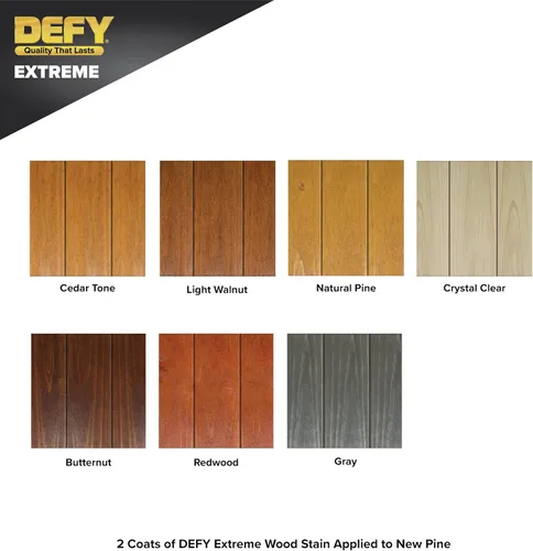 Miniatura 3 de DEFY Barniz y Sellador de Madera Extremo Todo en Uno - 1 Galón de Recubrimiento Impermeable Semitransparente para Todos los Tipos de Madera - Gris