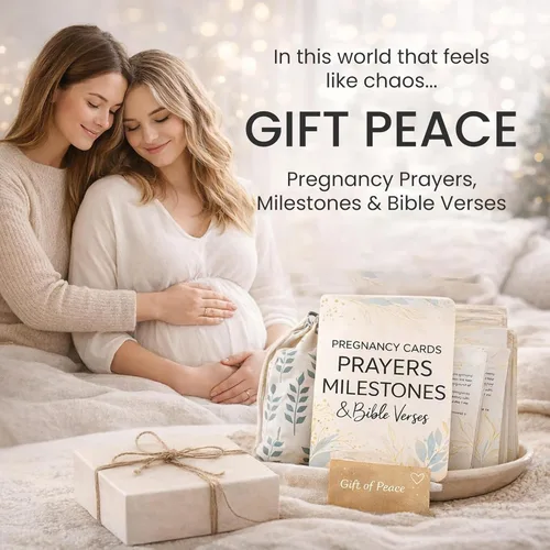 Miniatura 4 de Lumont Esenciales del Trimestre del Embarazo - Set de Regalo Esencial para Madres Primerizas, Embarazo Saludable, Tarjetas de Oración para Mujeres