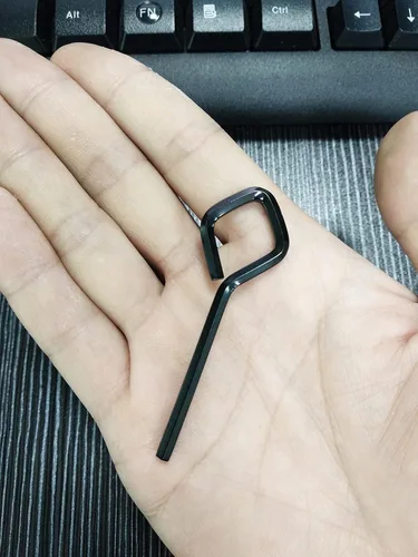 Miniatura 3 de Llave hexagonal estándar de 1/8 de pulgada con bucle completo de diamante, estilo llavero, juego de llaves Allen de 1/8 para barras de pánico