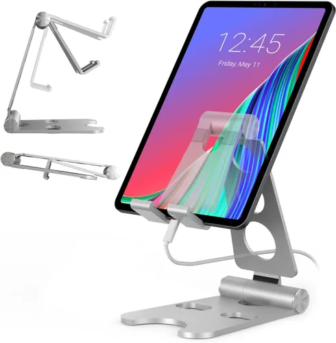 Miniatura 7 de Soporte para tableta Kado con soporte de cable Soporte de teléfono plegable de aleación de aluminio Compatible with iPad mini/Air/Pro 11/12.9