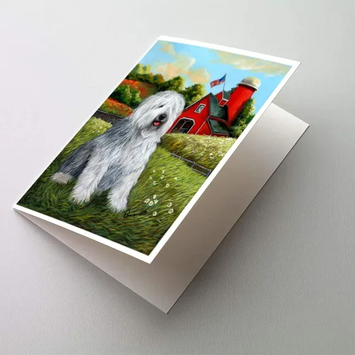 Miniatura 187 de Caroline's Treasures PPP3013GCA7P - Tarjetas de felicitación y sobres para mascotas de Basset Hound Teacher, paquete de 8 tarjetas en blanco