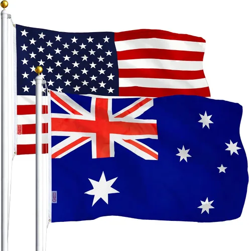 Miniatura 15 de G128 Paquete Combo: Bandera Americana de EE. UU. 3 x 5 pies 75D con estrellas impresas y Bandera de México (mexicana) 3 x 5 pies 75D impresa Estados