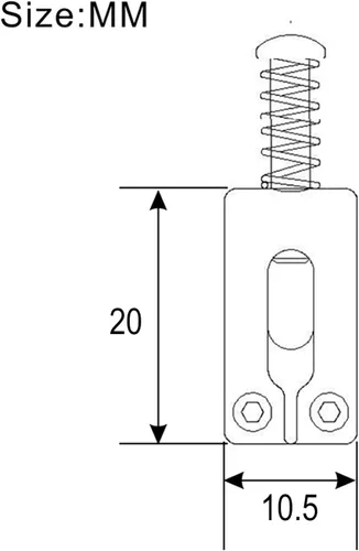 Miniatura 3 de Sillas de puente de trémolo de metal de 0.413 in para Fender Stratocaster Strat Telecaster Tele guitarra eléctrica (negro)
