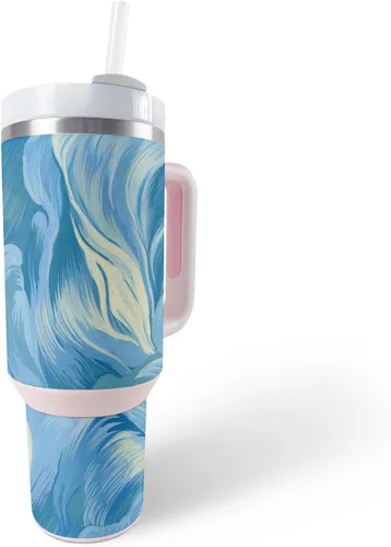 Miniatura 17 de MightySkins Skin - Vaso de vinilo compatible con Stanley The Quencher H2.0 FlowState de 40 onzas, mosaico de cebra, protectora, duradera y única