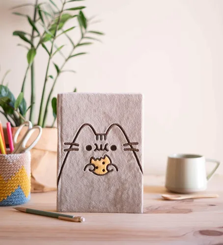 Miniatura 4 de Grupo Erik Pusheen - Cuaderno de felpa Cuadernos de tapa dura Cuaderno A5 Lindos cuadernos 160 páginas punteadas