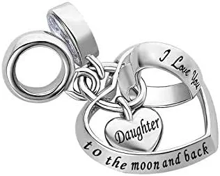 Miniatura 2 de Abalorios de cuentas de corazón para abuela, hermana, mamá, piedra natal, cumpleaños, familia, hija, amor, para pulseras, collares