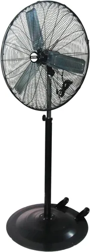 Miniatura 9 de K Tool International 77723; Ventilador de pedestal industrial resistente al agua IPX4 para exteriores, ventilador no oscilante de 24 pulgadas