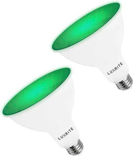 Miniatura 9 de LUXRITE Bombilla LED PAR38 azul de inundación, 8 W (equivalente a 45 W), bombilla LED azul de inundación, clasificación húmeda, certificación UL