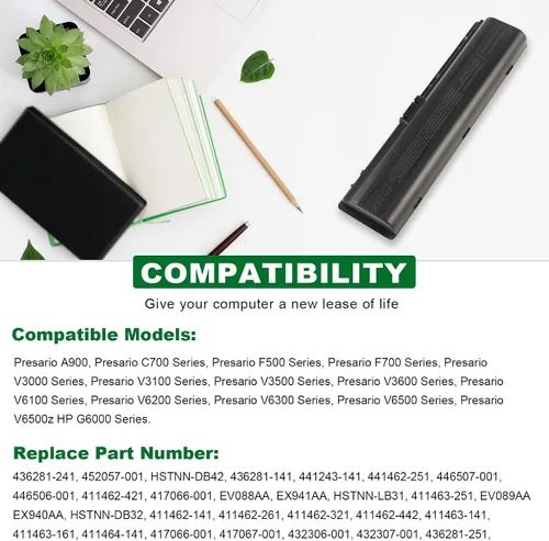 Miniatura 5 de Fancy Buying Nueva batería del ordenador portátil DV2000 para HP Pavilion DV2100 DV2500 DV6000 DV6700 Series P/N: 441425-001 446506-001 446507-001