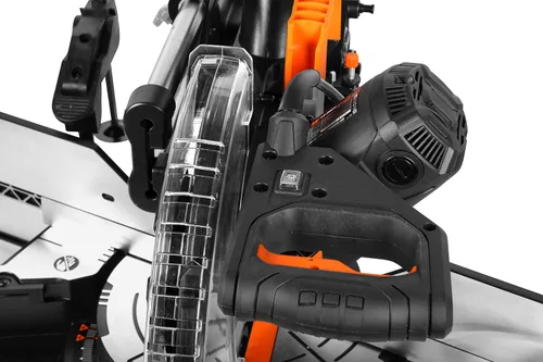 Miniatura 8 de WEN MM1215 Sierra ingletadora compuesta deslizante de doble bisel de 15 amperios y 12 pulgadas con línea de corte LED