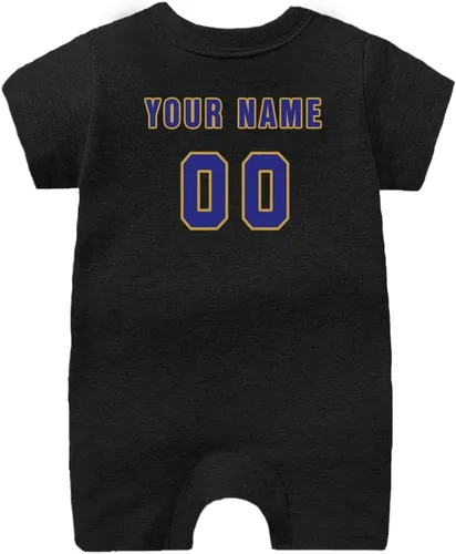 Miniatura 41 de Traje de fútbol personalizado para bebé, hace que tu bebé nombre y número de ropa de fútbol regalos