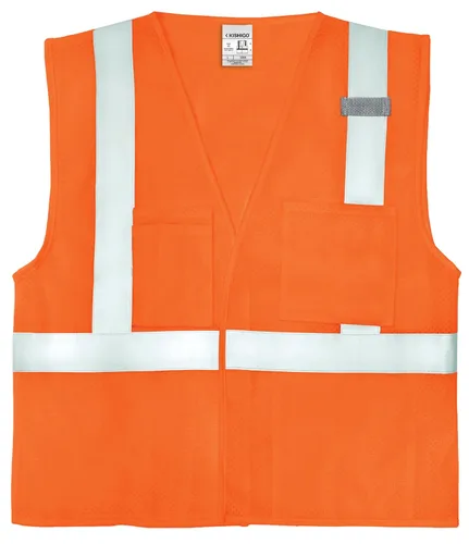 Miniatura 2 de Kishigo 1083 Chaleco de poliéster ultra fresco con velcro frontal con múltiples bolsillos, mediano, color lima