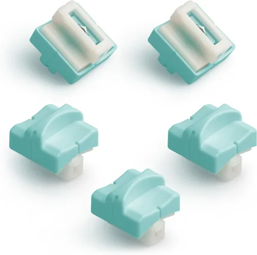 Firbon 5 Piezas Cuchillas de Repuesto Verdes con Diseño de Protección de Seguridad Automática para Cortadoras de Papel Recortadoras Verde menta