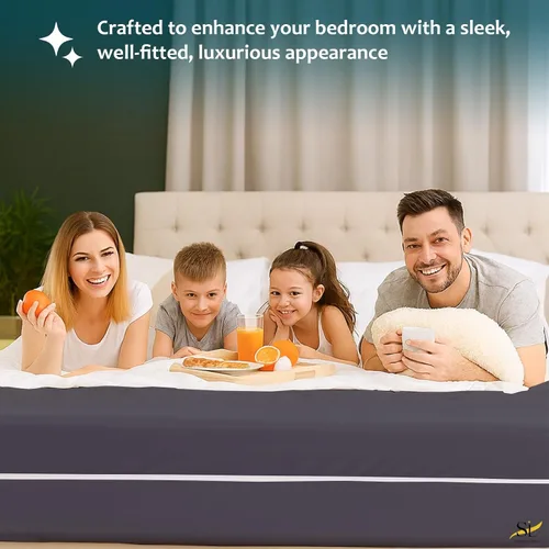 Miniatura 8 de Protector de colchón tamaño completo, funda 100% impermeable con cremallera, 15 pulgadas de profundidad, funda de colchón de seis lados para cama