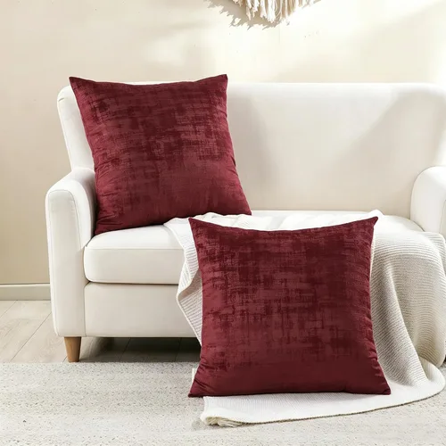 Miniatura 18 de Home Soft Things Juego de 2 fundas de almohada de terciopelo texturizado, 14 x 26 pulgadas, color verde azulado profundo, fundas decorativas
