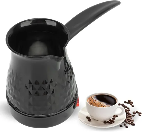 Miniatura 4 de Hervidor de té eléctrico de 20.3 fl oz de capacidad, 110 V, enchufe de EE. UU. para verter sobre café, control de temperatura de precisión de 45