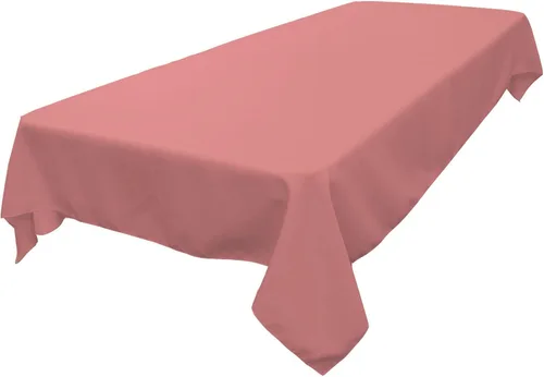 Miniatura 180 de LA Linen Mantel rectangular lavable de popelín de poliéster, resistente a las manchas y a las arrugas, cubierta de mesa 60x84, mantel de tela