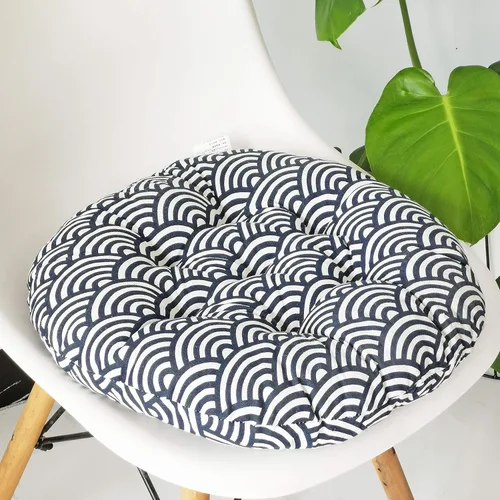 Miniatura 32 de vctops Cojín redondo suave bohemio para silla de jardín, patio, hogar, cocina, oficina, asiento, cojín de 16 pulgadas de diámetro Towel