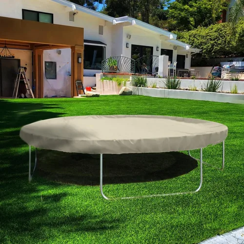 Miniatura 7 de Bynbbur Funda impermeable para muebles de patio de 13 pies con dobladillo de cuerda de alambre en todos los bordes, fundas redondas para piscina