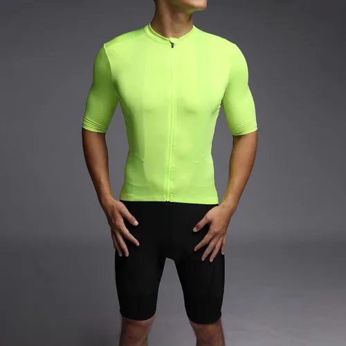 Miniatura 3 de RISESBIK Men's Cycling Jersey Zipper Pocket Short Sleeve Lightweight Aero Race Fit Bike Jersey, UPF 50+ Biking Cycling Shirt