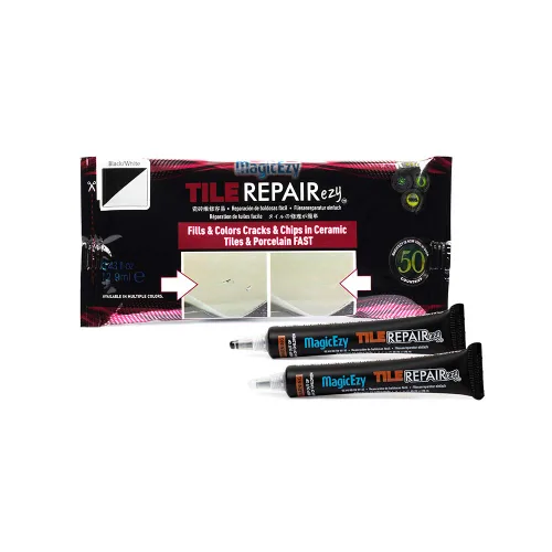 Miniatura 12 de MagicEzy Tile RepairEzy (Beige) - Kit de reparación de porcelana - Relleno resistente para reparación de astillas en azulejos, reparación
