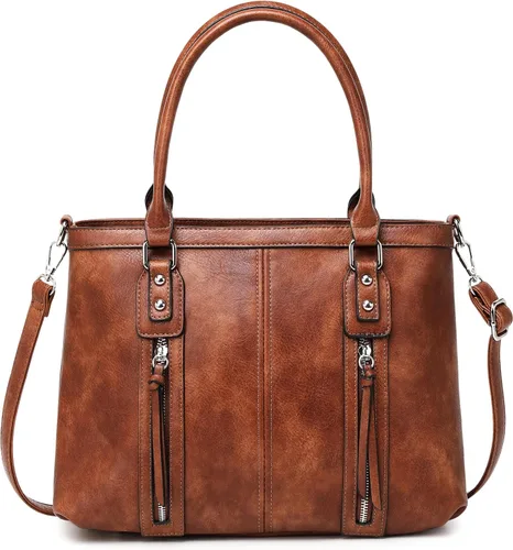 Miniatura 2 de Monederos de cuero para mujer, bolso cruzado de gran capacidad, bolso de hombro negro
