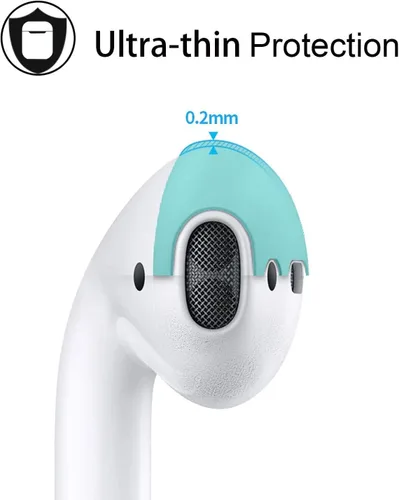 Miniatura 2 de Zotech 2 pares de auriculares para Apple EarPods y AirPods 1 y 2, súper delgados de goma delgados y accesorios para la piel (paquete de color)